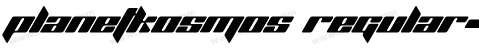 PlanetKosmos Regular字体转换